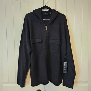 Womens Cozy Black Knit Sweater